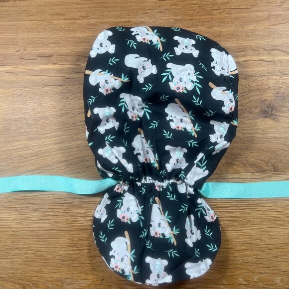 NWOT 10 Scrub Caps Bundle 5 ponytail style + 5 euro style, surgical caps - Picture 3 of 16